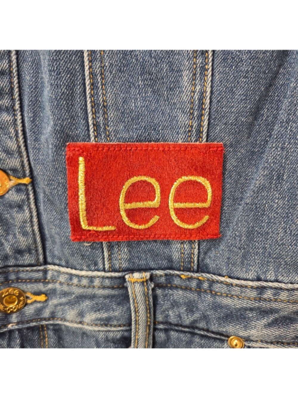 Rare Lee 101 Embroidered Jumpsuit Coveralls S Crane Asian Oriental Y2K Grunge - Picture 4 of 10